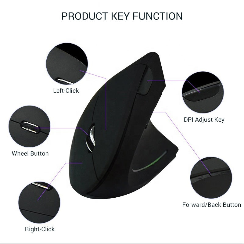 Ergonomic Wireless Vertical Mouse