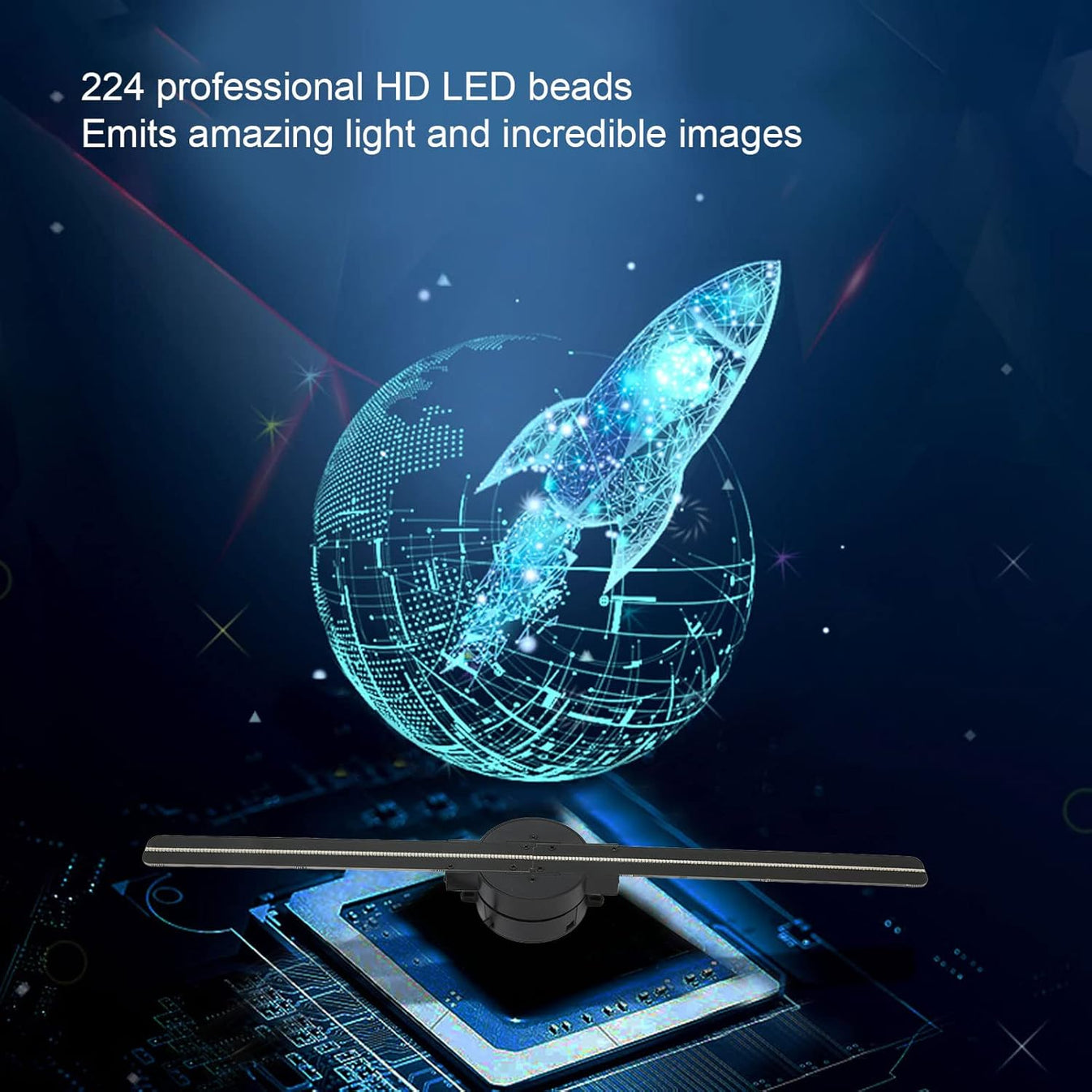 3D Holographic Advertising Fan
