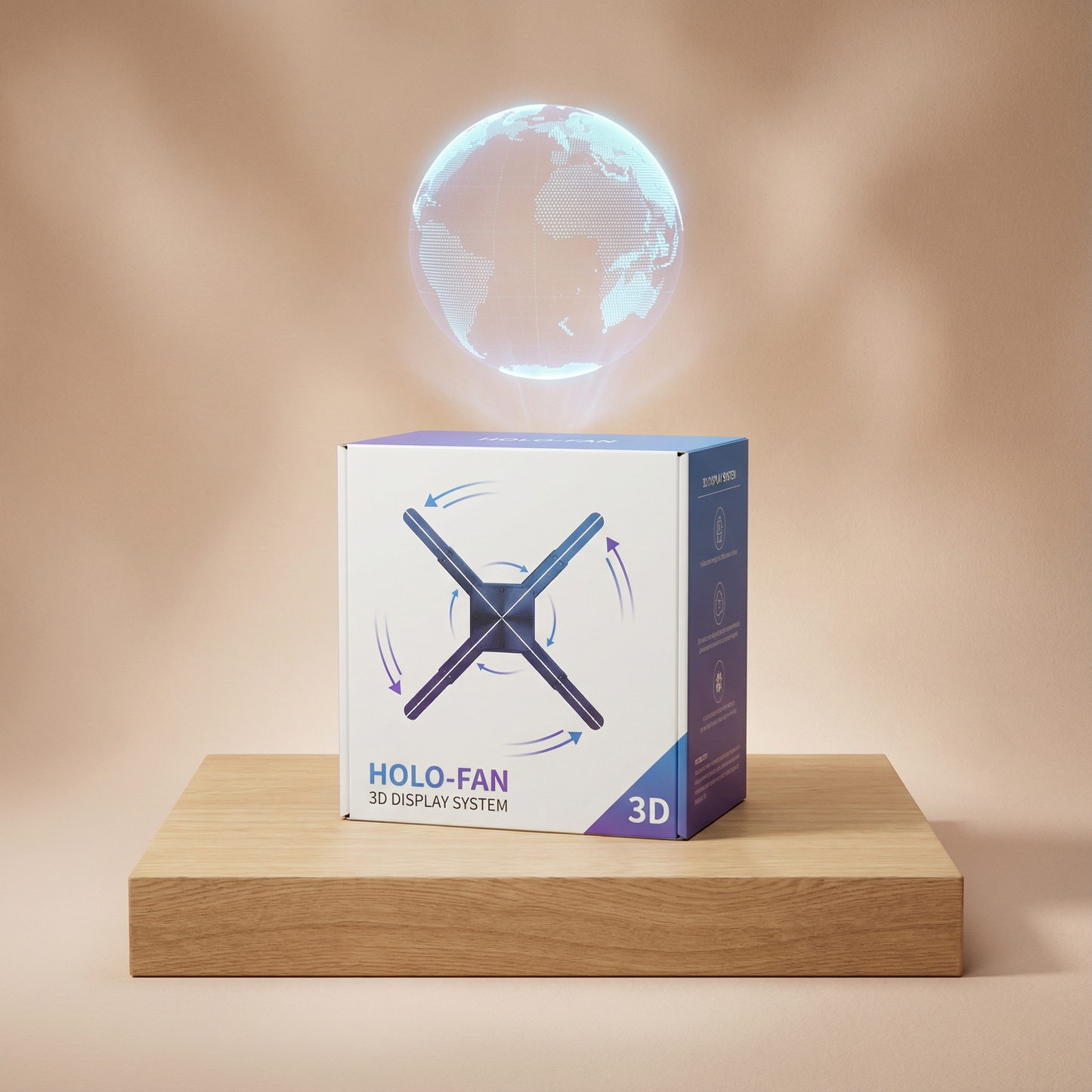 3D Holographic Advertising Fan